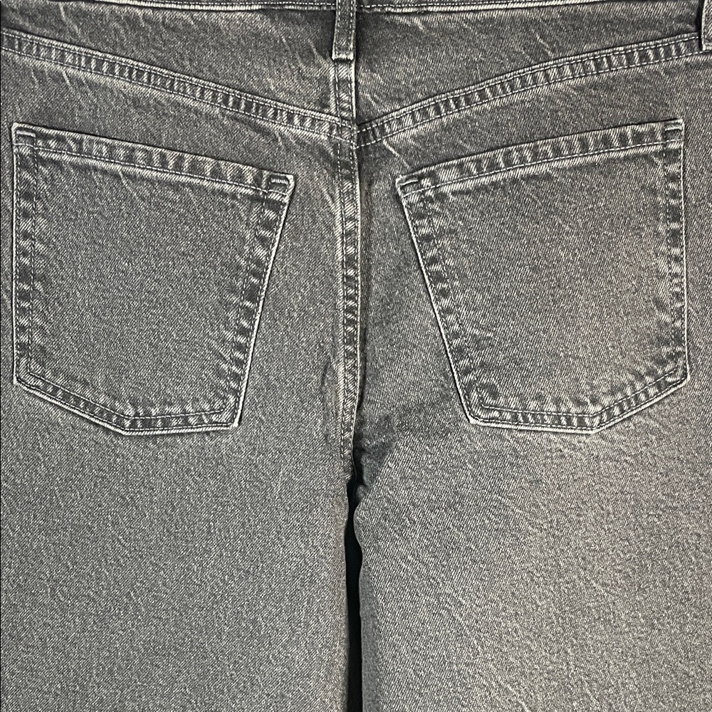 Old Navy Black Extra High Rise Wide Leg Jeans Women 4 Petite - Picture 8 of 10